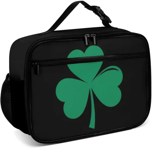 Vista 30 de Lonchera reutilizable con diseño a cuadros y negro y blanco con aislamiento, bolsa de almuerzo para comida y comida, bolsa de mano para mujeres