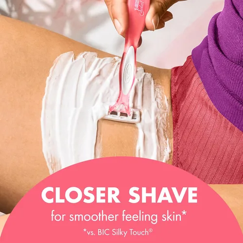 Vista 7 de BIC Soleil Escape - Maquinillas de afeitar desechables perfumadas para mujer, 4 cuchillas, afeitado cómodo, mango con aroma cítrico para mujer, 4
