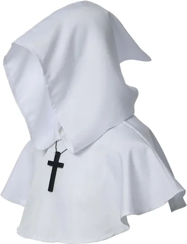 Vista 20 de BLESSUME Collar de cruz medieval con capucha pagana Wicca, accesorio para cosplay