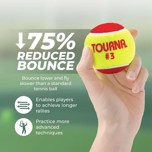 Vista 2 de Tourna - Pelota de tenis de baja compresión etapa 3