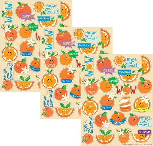 Vista 2 de Eureka Pegatinas Naranja, Perfumadas (650918)