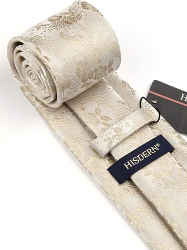 Vista 121 de Corbatas florales tejidas clásicas para hombre, corbata cuadrada de bolsillo, corbatas formales para hombres, boda con pañuelo