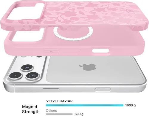 Vista 110 de VELVET CAVIAR Funda para iPhone 15, compatible con MagSafe, probada contra caídas de 10 pies, fundas protectoras de diseño, leopardo color rosa