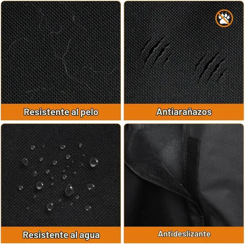 Vista 5 de Alfheim Forro de Carga para Perros, Forro de Maletero para Mascotas Antideslizante e Impermeable con Protector de Solapa del Parachoques, Alfombra
