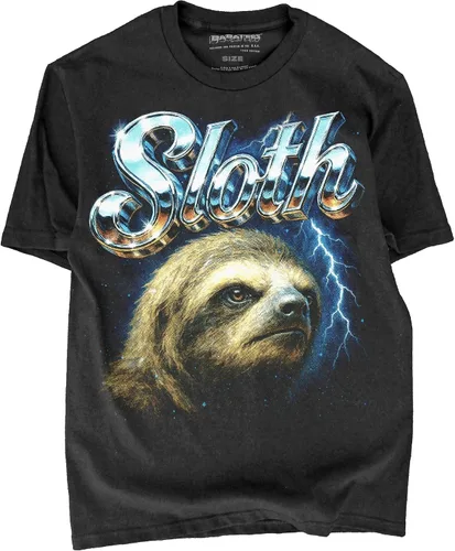 Vista 42 de Camiseta de Heavy Metal de los 80s con Animal en Negro - 100% Algodón - para Hombre y Mujer