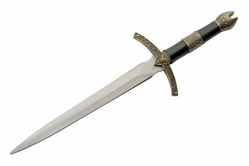 Vista 2 de SZCO Suministros 12.5" Pope Hat Medieval Réplica Cuchillo Daga Con Funda