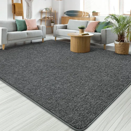 Vista 24 de Chicrug - Alfombra geométrica moderna de 2 x 6 pies para dormitorio o pasillo Negro Geometric