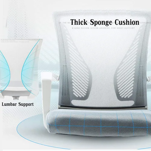 Vista 4 de Desk Chair Ergonomic Computer Office Chair Swivel,Adjustable Mesh Home Desk with Lumbar Support and Armrest for Bedroom