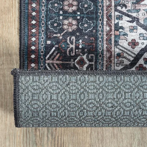 Vista 6 de Adiva Rugs Alfombra de área lavable a máquina de 2 pies 6 x 6 pies 6 pies 6 pies 6 pies 6 pies 6 pulgadas con parte trasera antideslizante para sala