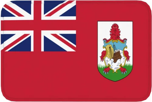 Vista 8 de Tapete de baño con diseño de bandera de Bermudas, antideslizante, de 16 x 24 pulgadas, para puerta de cocina