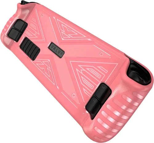 Vista 6 de Soft Cover for Steam Deck, KANG YU Shock-Absorption Anti-Scratch Protective Case Full Coverage Compatible with Steam Deck (Pink)