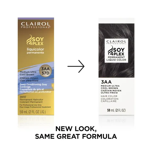 Vista 3 de Clairol Professional Permanent Liquicolor for Medium Brown to Red Violet Brown Hair Color with 100% Gray Coverage Packaging May Vary 3aa Medium