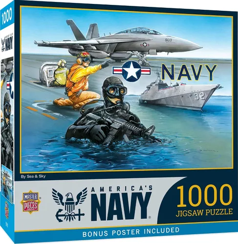 Vista 10 de MasterPieces US Army Firepower - Rompecabezas de 1000 piezas con obras de arte vibrantes y piezas duraderas, divertida actividad familiar, desafío