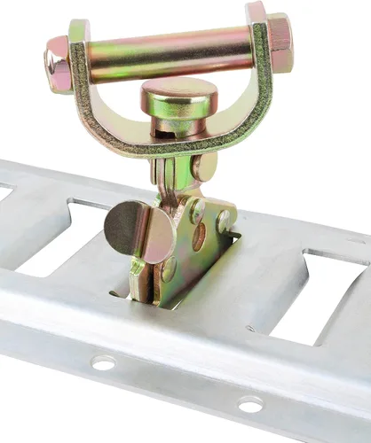 Vista 2 de Mytee Products E Track - Montaje giratorio de rodillo de pista - Capacidad de 3300 libras - Accesorios de riel de amarre de riel de amarre de riel E