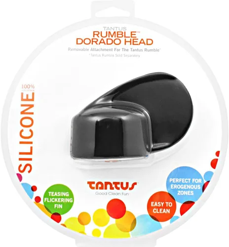 Vista 6 de Tantus Vibrador de cabeza convertible Rumble de juguetes sexuales y adultos, 100% ultra premium, acabado mate, ventosa, compatible con vibrador