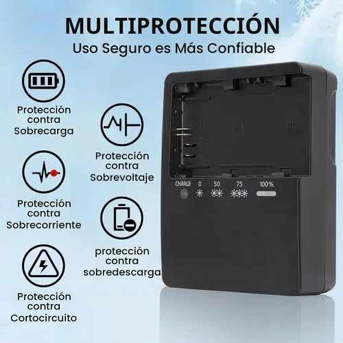 Vista 5 de Cargador de batería LC-E6 LC-E6E LP-E6N para Canon EOS R R5 R6 5D Mark II 5D Mark III 5D Mark IV 5DS 5DS R 6D 6Da 6D Mark II 7D 7D Mark II 60DA 60D