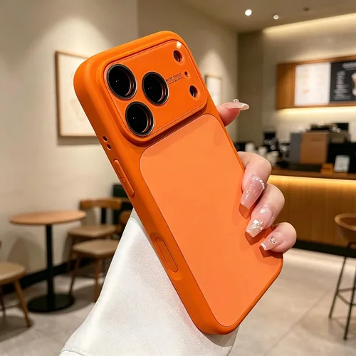 Vista 2 de Funda de silicona líquida para iPhone 17 Pro Max equipada con película protectora de lente, anticolisión suave al tacto y resistente a las manchas
