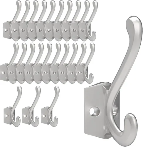 Vista 15 de CBWLWJ Paquete de 16 ganchos de pared resistentes para colgar en la pared, para sala de estar, baño, cocina, para abrigo, bolsa, bufanda, toalla