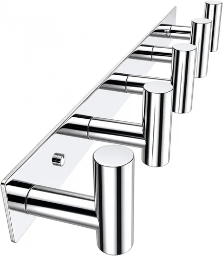 Vista 24 de Perchero de Pared Montado - 3 Ganchos, Ganchos de Pared de Acero Inoxidable Resistente para Toalla, Bolso de Abrigo, Perchero para Sombreros Negro
