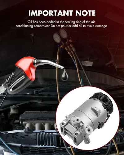 Vista 4 de Compresor de aire acondicionado con embrague para Nissan Maxima 2008-2014, Murano 2009-2014, Pathfinder 2013-2015, Quest 2011-2015 y para Infiniti