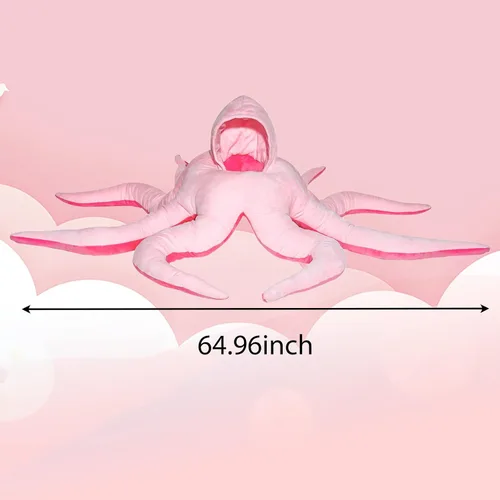 Vista 5 de XKCL Disfraz de pulpo para bebé, pulpo gigante de peluche, lindo pulpo, disfraz de bebé, divertido disfraz familiar para niño y niña, cumpleaños