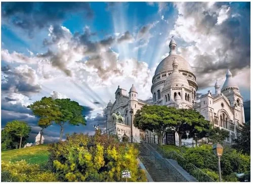 Vista 2 de Clementoni Montmartre - Rompecabezas de 1000 piezas para adultos, colección