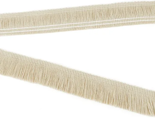 Vista 4 de BEL AVENIR Ribete de flecos de costura beige de 13.7 yardas x 1 pulgada