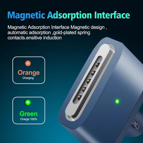 Vista 5 de Cable de carga rápida USB C a Mag 3 de 140 W, 6.6 pies, compatible con MacBook Air 2022 M2, MacBook Pro 2021 M1 Pro y Max Chip de 14 pulgadas y 16