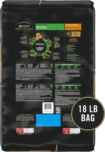 Vista 6 de Purina Pro Plan - Alimento para perros de raza pequeña con alto contenido de proteínas, fórmula de pollo y arroz, bolsa de 18 libras