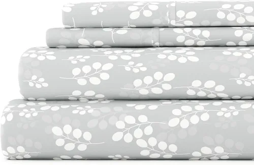 Vista 49 de Linen Market Juego de sábanas de 4 piezas tamaño matrimonial (gris claro cambray) – Duerme mejor que nunca con estas sábanas ultrasuaves y Cambray
