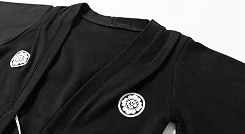 Vista 7 de Traje de kimono para bebé, traje japonés, trajes de algodón samurái para bebés