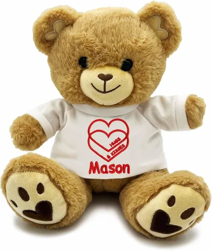 Vista 8 de DIBSIES Oso de peluche personalizado para el día de San Valentín