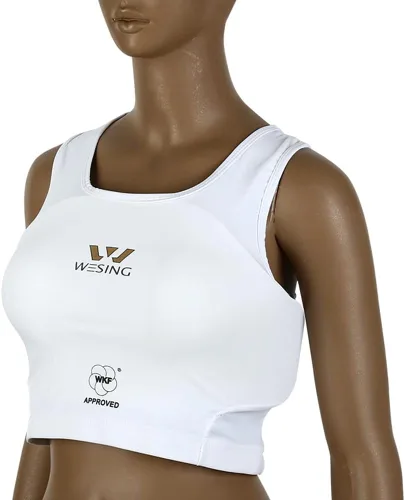 Vista 2 de Protector de pecho de karate aprobado por WESING WKF para mujer