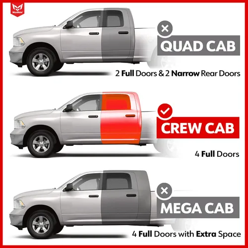 Vista 2 de MaxMate Barras Nerf Ovaladas de 3.5" Estribos Laterales Compatibles con Dodge Ram 1500 2009-2018; 2010-2026 2500 3500; 2019-2024 Classic Crew Cab