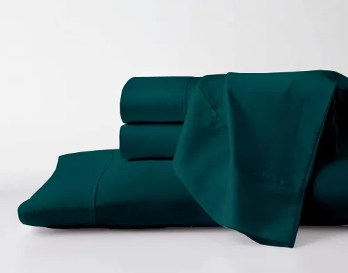 Vista 15 de Juego de sábanas de algodón egipcio puro de 600 hilos y fundas de almohada – Sábanas de algodón egipcio tamaño individual – Sábanas de satén