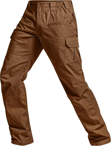 Vista 9 de CQR Pantalones tácticos para hombre, resistentes al agua, pantalones cargo Ripstop, ligeros EDC trabajo, senderismo, ropa para exteriores