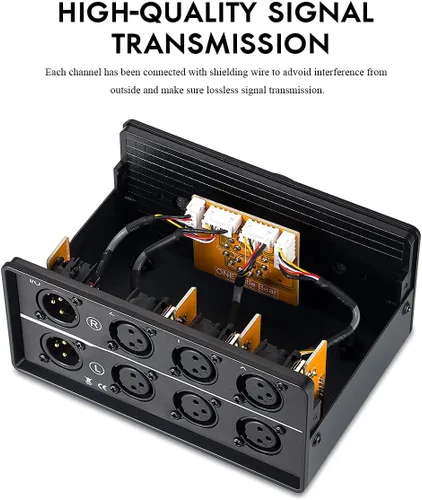 Vista 12 de Nobsound Interruptor de audio XLR 3 en 1 salida; convertidor de audio equilibrado; selector de audio pasivo estéreo de 3 vías