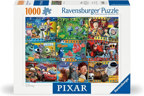 Vista 2 de Ravensburger Disney-Pixar Movies Rompecabezas de 1000 Piezas para Adultos - 12000298 - Troquelado Artesanal, Fabricado en Alemania, Cada Pieza