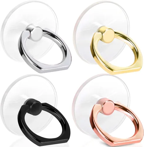 Vista 8 de Jsoerpay Soporte de anillo para teléfono celular, soporte de anillo transparente con rotación de 360°, soporte transparente para teléfono celular 2