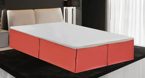 Vista 8 de Linen Plus - Falda de cama plisada de lujo de 14.0 pulgadas. De caída plisada, guardapolvos, color sólido., Negro, Completo