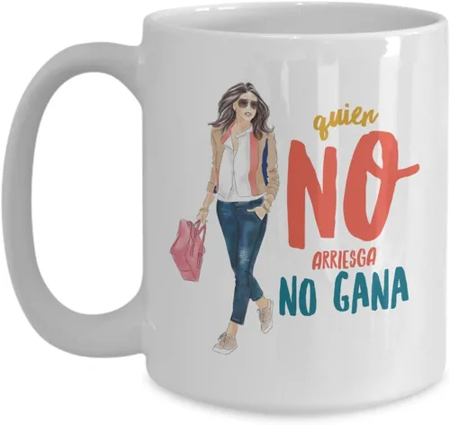 Vista 4 de Regalo para amigas Taza de cafe para hija Perfecto regalo para navidad, graduados, profesionales y estudiantes Vaso con afirmaciones