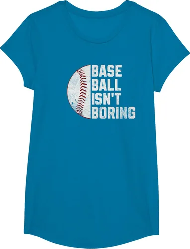 Vista 44 de Camiseta Baseball Isn't Boring, Negro