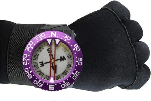 Vista 8 de Scuba Choice Brújula de buceo (soporte de muñeca/bungee) – Herramienta de navegación submarina fácil de leer para buceo, diseño duradero con bisel
