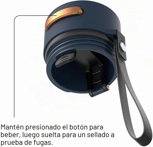 Vista 2 de Contigo AUTOSEAL - Botella de agua de acero inoxidable con aislamiento al Abismo Bronce