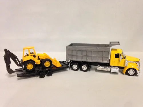 Vista 3 de Camión volquete Lonestar internacional a escala 1:43 con cargador de ruedas