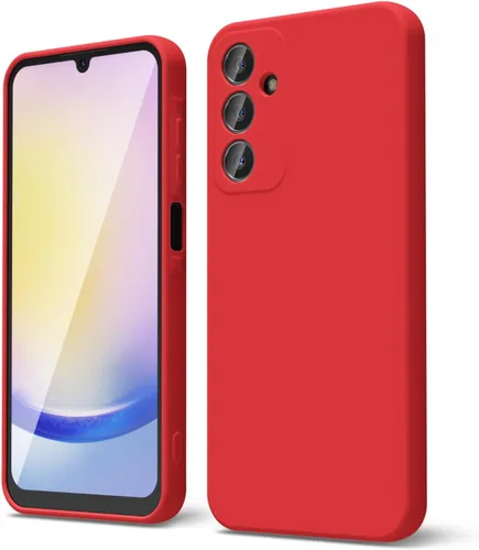 Vista 83 de oakxco Funda para teléfono Samsung Galaxy A12 con agarre de silicona líquida, linda delgada fina suave cubierta de gel de goma TPU lisa para mujeres