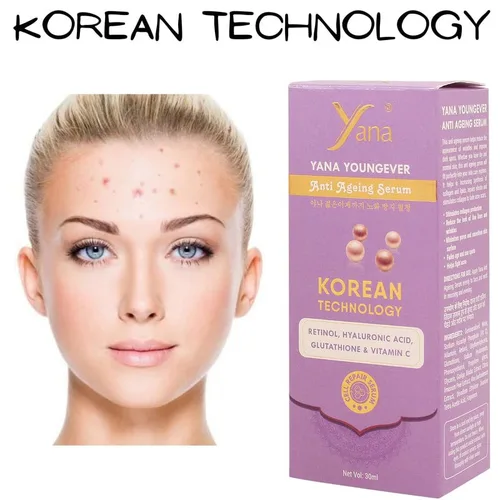 Vista 2 de Yana Sérum de ácido hialurónico sin aceite y no comedogénico fórmula de suero facial para tez brillante sin aceite, antienvejecimiento y arrugas