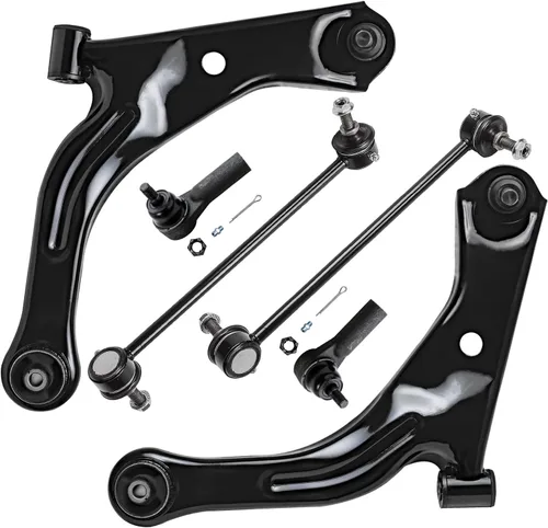 Vista 43 de Detroit Axle - Kit de extremo delantero para Chrysler 300 Dodge Charger 2011-2023 Challenger, 2 Lower Rearward Control Arms 2 Outer Tie Rods 2