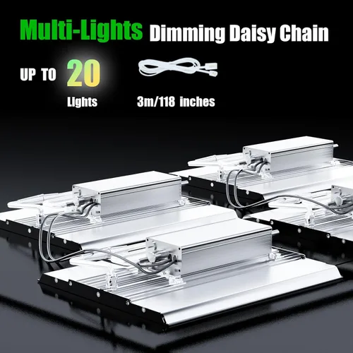 Vista 6 de MA1200 Luz de Crecimiento de Espectro Completo, Panel de Luz de Planta Regulable de 120 Vatios, Luz LED de Crecimiento para Inicio de Semillas