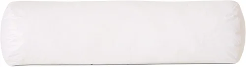 Vista 4 de Almohada redonda de 100 % plumas pequeñas, hipoalergénica, de lujo, 100 % algodón, nunca envasada al vacío, sin olor, fabricada en Estados Unidos